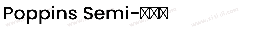 Poppins Semi字体转换